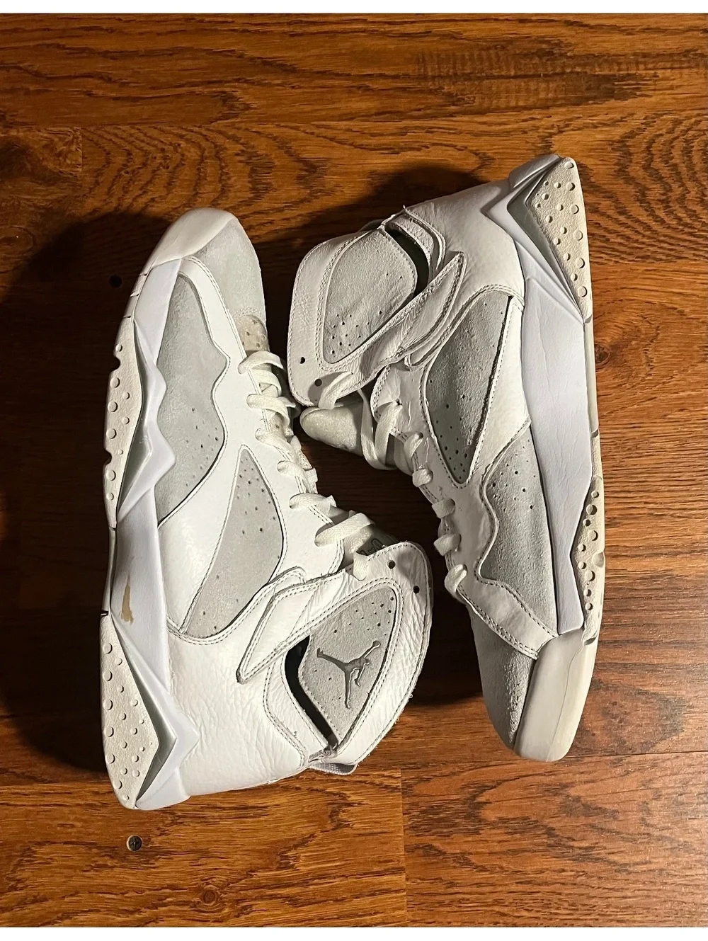 Jordan 7 Retro Pure Platinum Basketball Sneakers Size 11.5